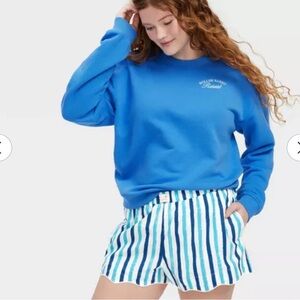 Roller Rabbit x Target Blue & White Striped Boxer Shorts NWT